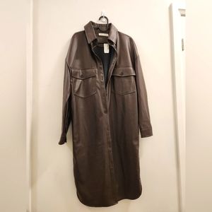 NWT Simons RD style vegan leather coat / dress